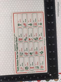 Vintage Tupperware Holiday Gift Labels Single Full Sheet, Clean & Unused