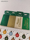 Vintage Hallmark Merry Christmas Miniature Self-Adhesive Tags Set/4 Packs, New & Sealed