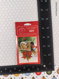 Vintage Drawing Board Greetings Merry Christmas Self-Adhesive Gift Tags, New & Sealed