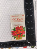Vintage American Greetings Merry Christmas Poinsettia Folded Gift Tags, New & Sealed