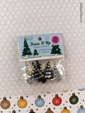 Dress It Up Holiday Collection Notions Decorative Buttons "Contemporary Evergreens" NEW & SEALED