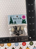 Dress It Up Holiday Collection Notions Decorative Buttons "Contemporary Evergreens" NEW & SEALED
