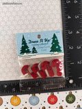 Dress It Up Holiday Collection Notions Decorative Buttons "Glitter Candy Canes" NEW & SEALED