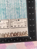 Dress It Up Silver Sentiments Notions Decorative Charms "Dreams / Friends" Set/2 NEW & SEALED