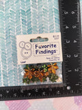 Favorite Findings Notions Decorative Buttons "Leaf Gems" NEW & SEALED