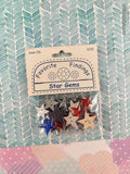 Favorite Findings Notions Decorative Buttons "Star Gems" NEW & SEALED