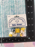 Favorite Findings Notions Decorative Buttons "Baby Shower" NEW & SEALED