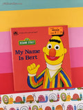 Vintage 1991 Sesame Street My Name is Bert Golden Little Look-Look Miniature Softcover