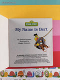 Vintage 1991 Sesame Street My Name is Bert Golden Little Look-Look Miniature Softcover