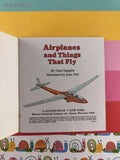 Vintage 1992 Airplanes and Things That Fly Golden Little Look-Look Miniature Softcover