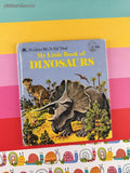 Vintage 1973 My Little Book of Dinosaurs Golden Tell-a-Tale Miniature Hardcover