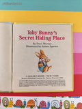 Vintage 1988 Toby Bunny's Secret Hiding Place Golden Tell-a-Tale Miniature Hardcover