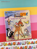 Vintage 1995 Walt Disney's Bambi Count to Five Golden Board Book Miniature Hardcover