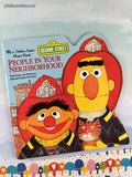 Vintage 1983 1st Printing Sesame Street People in Your Neighborhood Golden Super Shape Softcover