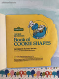 Vintage 1979 1st Printing Sesame Street Cookie Monster's Book of Cookie Shapes Golden Super Shape Softcover