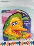 Vintage 1991 Sesame Street Splish-Splashy Day Golden Super Shape Softcover, Like New