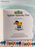 Vintage 1991 Sesame Street Splish-Splashy Day Golden Super Shape Softcover, Like New