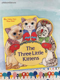 Vintage 1987 The Three Little Kittens Golden Super Shape Softcover
