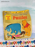 Vintage 1981 Winnie-the-Pooh Hunny Pot Book: Puzzles Golden Shape Softcover