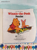 Vintage 1981 Winnie-the-Pooh Hunny Pot Book: Puzzles Golden Shape Softcover