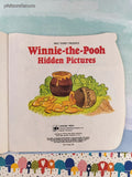 Vintage 1981 Winnie-the-Pooh Hunny Pot Book: Hidden Pictures Golden Shape Softcover