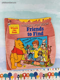 Vintage 1981 Winnie-the-Pooh Hunny Pot Book: Friends to Find Golden Shape Softcover
