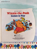 Vintage 1981 Winnie-the-Pooh Hunny Pot Book: Games to Play Golden Shape Softcover