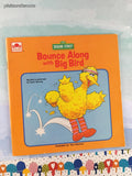 Vintage 1987 Sesame Street Bounce Along with Big Bird Golden Softcover