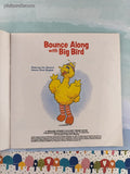Vintage 1987 Sesame Street Bounce Along with Big Bird Golden Softcover