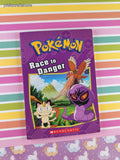 2017 1st Printing Pokemon: Race to Danger Scholastic Softcover