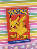 2017 Pokemon Mad Libs Softcover Booklet, Unused