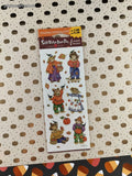Vintage Autumn Fall Scarecrows Stickety-Doo-Da Stickers, 2 Sheets NEW