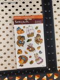 Vintage Autumn Fall Thanksgiving Critters Stickety-Doo-Da Stickers, 4 Sheets NEW