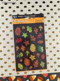 Vintage Autumn Fall Leaves SHINY Stickety-Doo-Da Stickers, 2 Sheets NEW