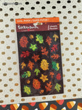Vintage Autumn Fall Leaves SHINY Stickety-Doo-Da Stickers, 2 Sheets NEW