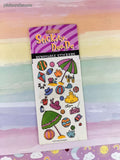 Vintage 1997 At the Beach Stickety-Doo-Da Removable Stickers, 2 Sheets NEW