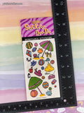 Vintage 1997 At the Beach Stickety-Doo-Da Removable Stickers, 2 Sheets NEW