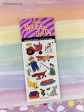 Vintage 1997 Farm Dog Spot Stickety-Doo-Da Removable Stickers, 2 Sheets NEW