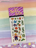 Vintage 1997 Dilly's Farm Stickety-Doo-Da Removable Stickers, 2 Sheets NEW