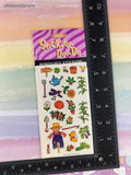 Vintage 1997 Dilly's Farm Stickety-Doo-Da Removable Stickers, 2 Sheets NEW