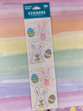 Vintage Frances Meyer FMI Easter Bunnies Stickers, 2 Sheets New & Sealed