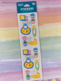 Vintage Frances Meyer FMI Baby Things Stickers, 2 Sheets New & Sealed