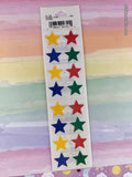 Vintage Frances Meyer FMI Primary Stars Stickers, 2 Sheets New & Sealed