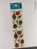 Vintage Frances Meyer FMI Christmas Deck the Halls Stickers, 2 Sheets New & Sealed