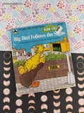 Vintage 1980 Tell-A-Tale Book, Sesame Street Big Bird Follows the Signs Hardcover