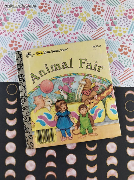 Vintage 1990 First Little Golden Book, Animal Fair, Hardcover