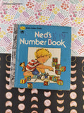 Vintage 1981 First Little Golden Book, Ned's Number Book, Hardcover