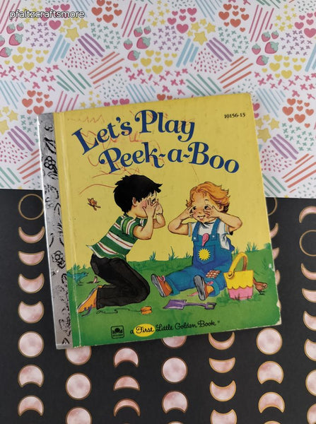 Vintage 1981 First Little Golden Book, Let's Play Peek-a-Boo, Hardcover