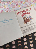 Vintage 1982 First Little Golden Book, My Book of Words, Hardcover