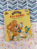 Vintage 1988 Random House Board Books Happy Bear: All Gone! Hardcover